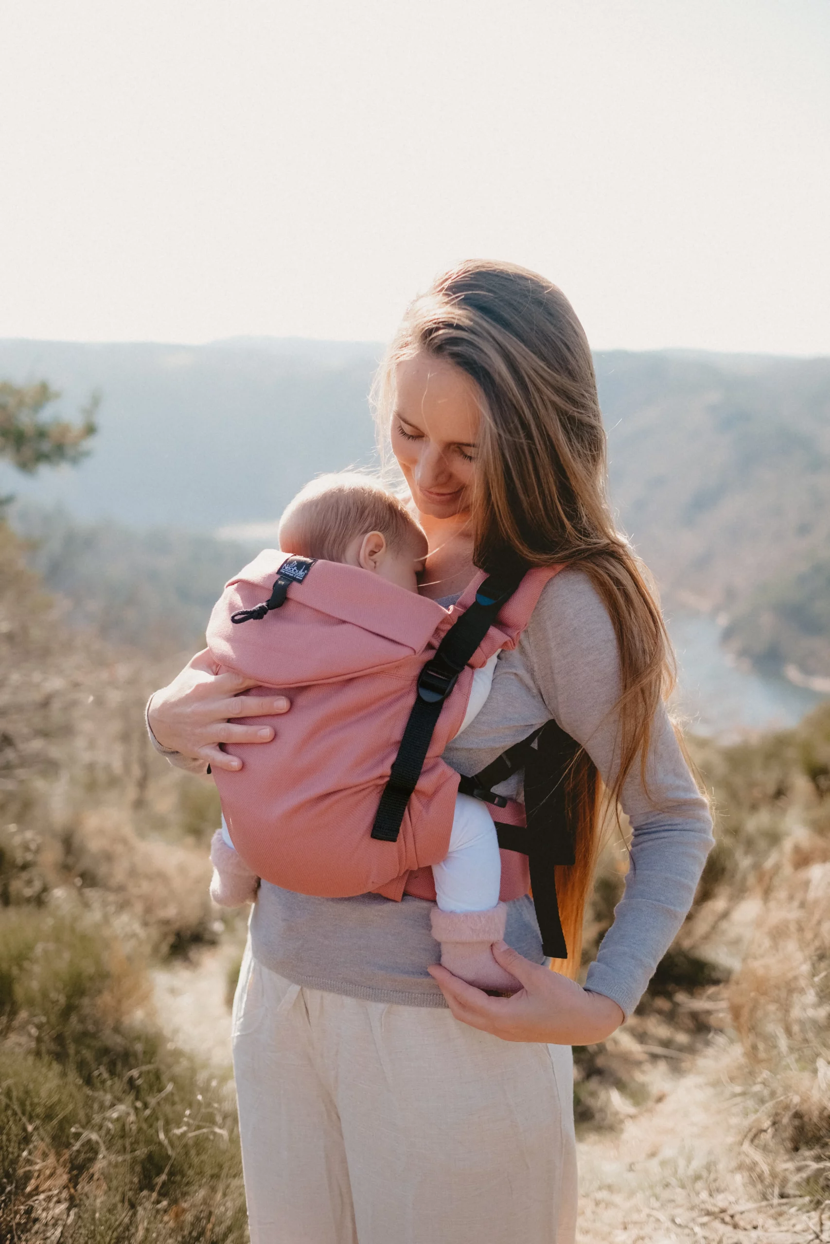 néo + néobulle acajou porte-bébé évolutif