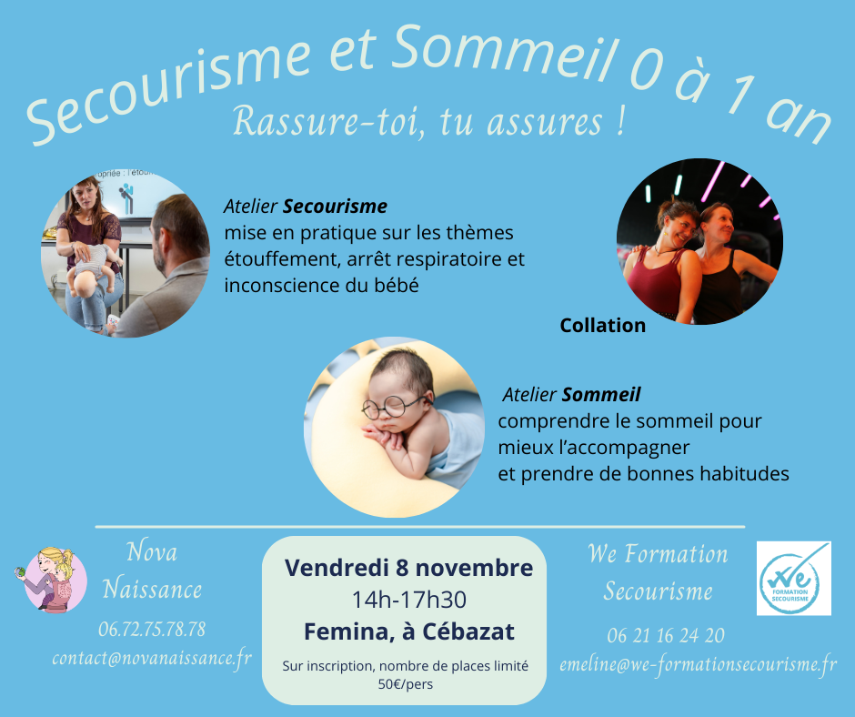 secourisme sommeil bébé nourrisson